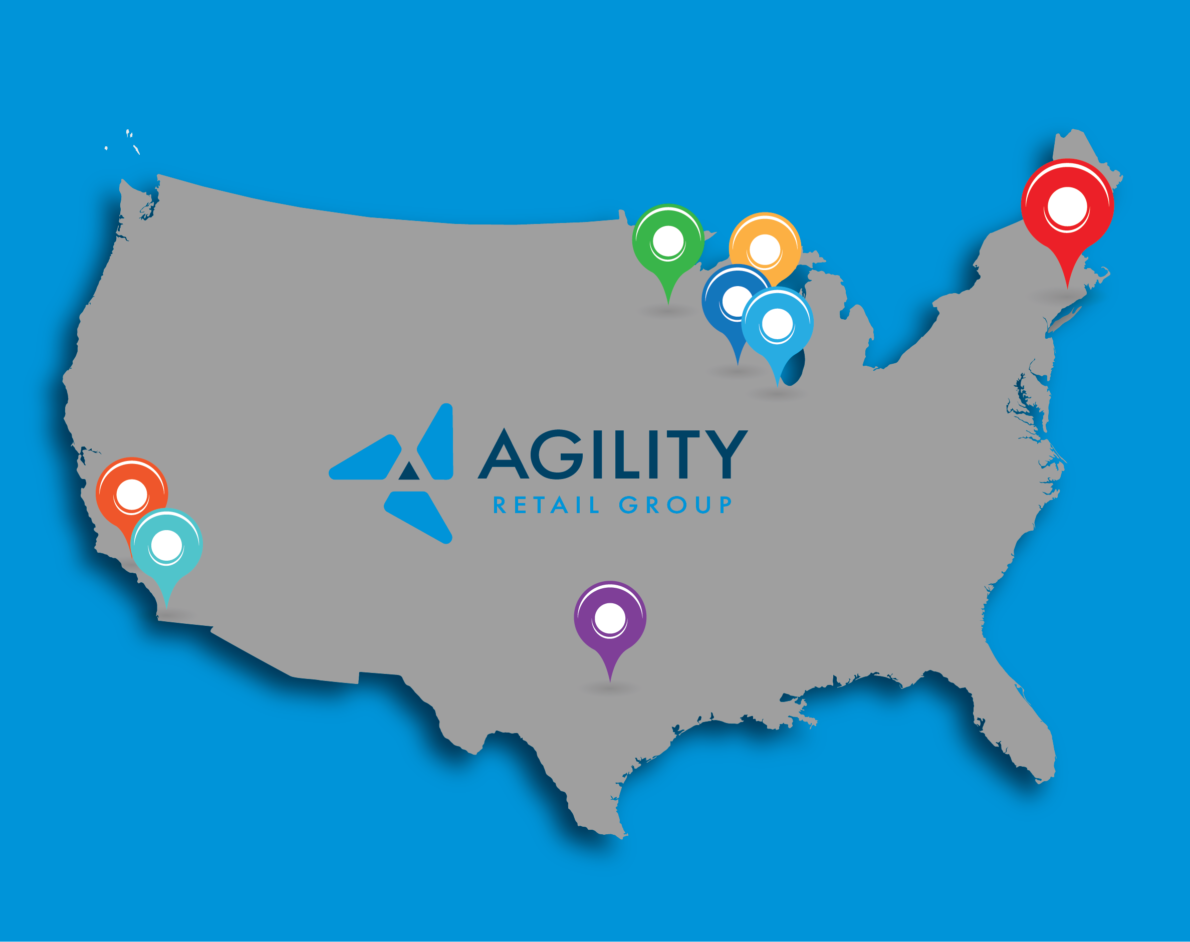 Agility Retail locations map
