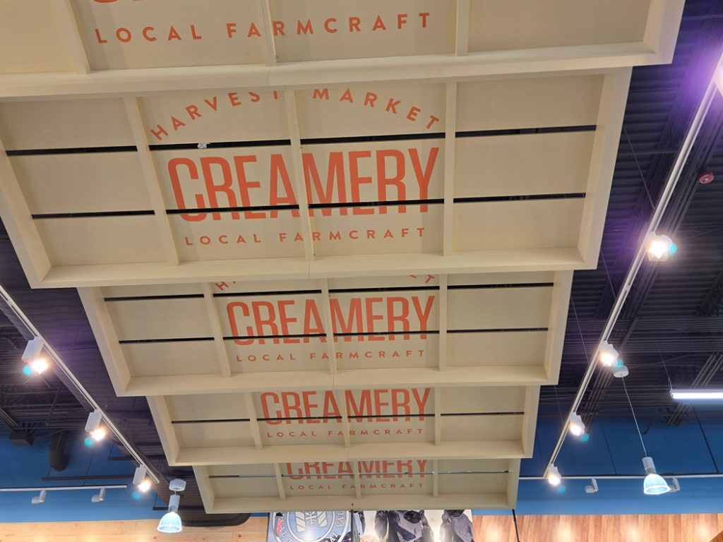 Harvest Market Creamery Signs